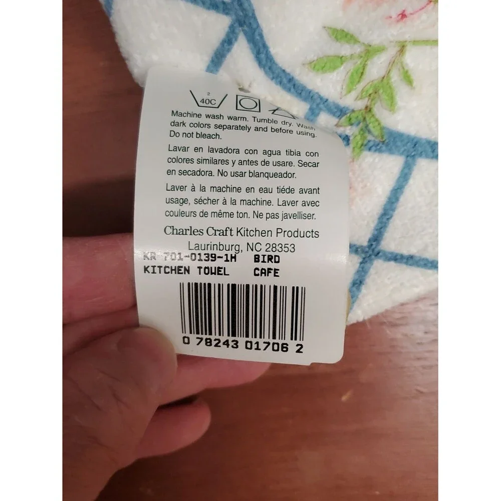 Cafe by Charles Craft Hummingbird Decorative Kitchen Towel